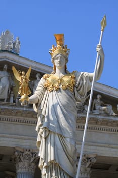 Pallas Athene in front of the Vienna Parliament