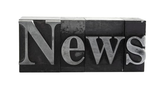 news in old metal type