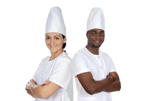Team of two chefs