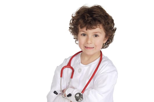 Adorable future doctor