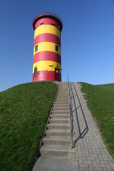 old lighthouse near Krummhörn-Pilsum