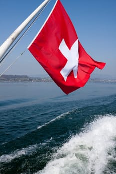 Swiss flag,Zü&amp #65533 Richsee