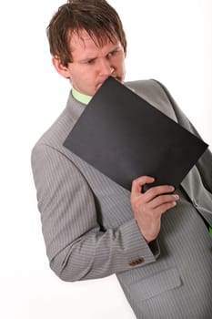 Businessman in thoughts