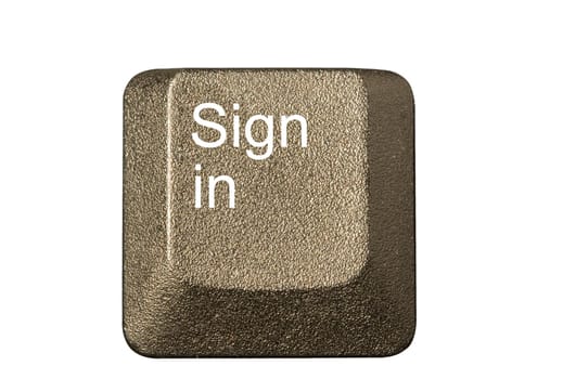 computer key in a keyboard with letter, number and symbols