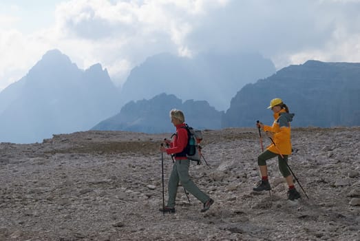 Hiking on the Sella Massif