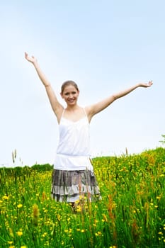Woman on the meadow