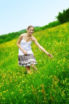 Woman on the meadow