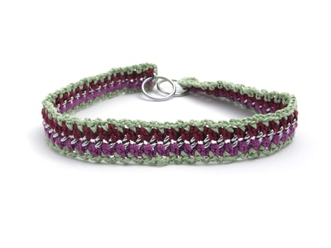 Handmade crocheted dog chain