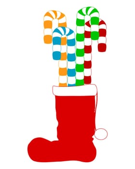 Christmas boots with liquorice