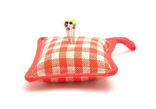 Pincushion with pins
