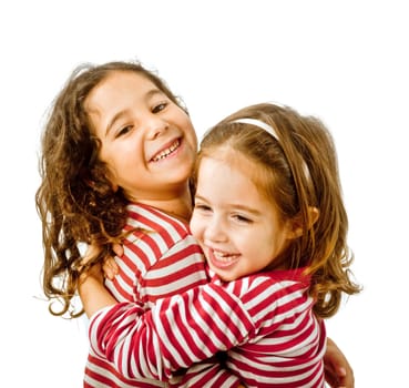 best freinds hugging