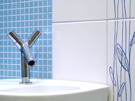 Interior of bathroom - basin and faucet
