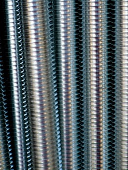 Close up of screw thread