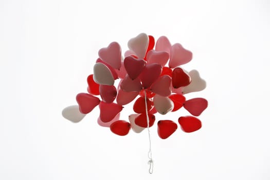 Balloons in the shape of a heart