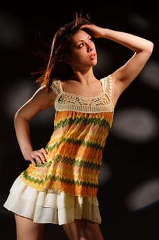 Japanese woman with summer dress
