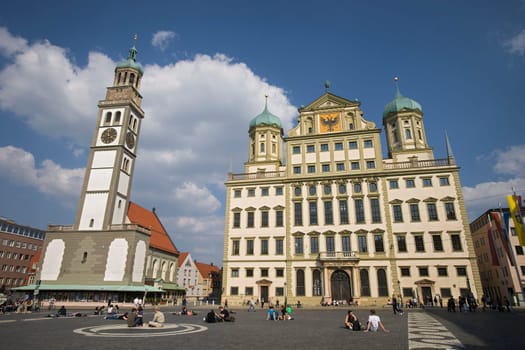 Town Hall Square in Augsburg