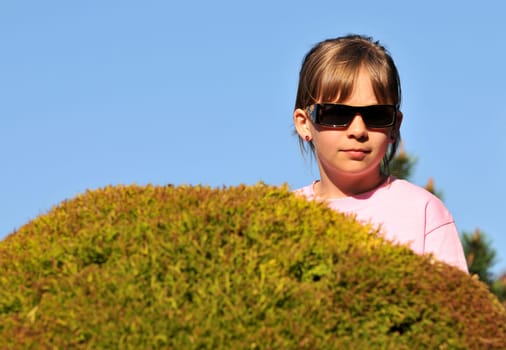 Girl with sunglasses