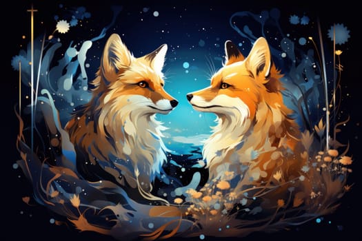 Enter the enchanting realm of the curious spirit foxes, mystical creatures that possess the ability to effortlessly traverse between the ethereal spirit world and the tangible physical realm.