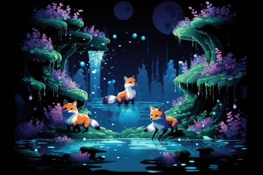 Embark on a fantastical journey where cunning shape-shifting foxes roam. With their mesmerizing magical abilities, these creatures navigate through realms, weaving illusions and enchantments.