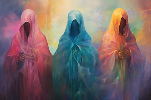 In the realm of fantasy, ethereal mist guardians watch over sacred sites, their presence veiled in a shroud of mist and mystery.
