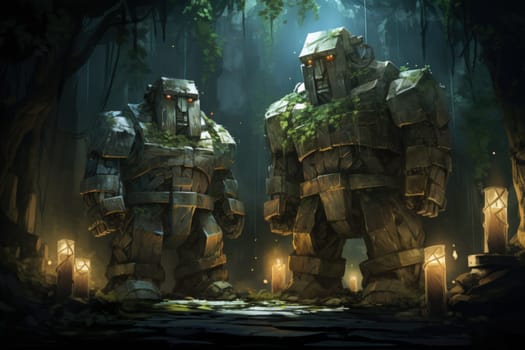 In the realm of fantasy, ancient golems stand as remarkable creations of mystical craftsmanship.