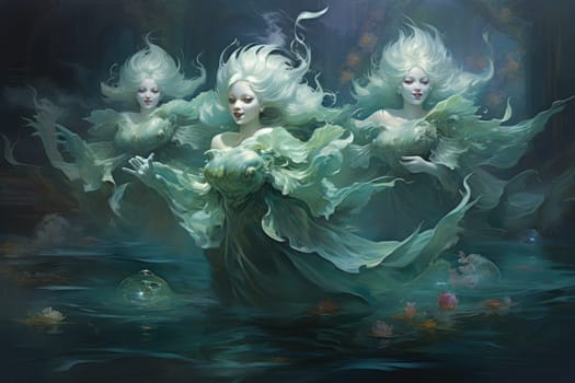 Delve into the realm of fantasy and witness the mesmerizing presence of elusive water elementals.