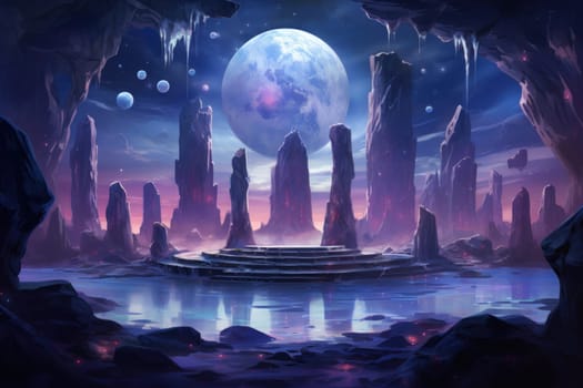 Deep within the realms of fantasy, harmonious singing stones lie, their mystical nature revealed when struck.
