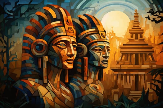 Delve into a realm of mystery and intrigue, where enigmatic sphinxes reign as guardians of ancient secrets.