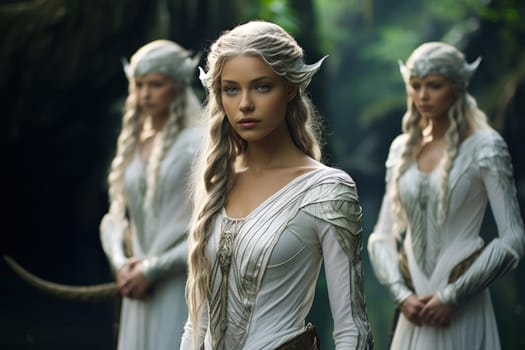 Immerse yourself in a world of fantasy where elven archers stand tall, their keen eyes piercing through the shadows.