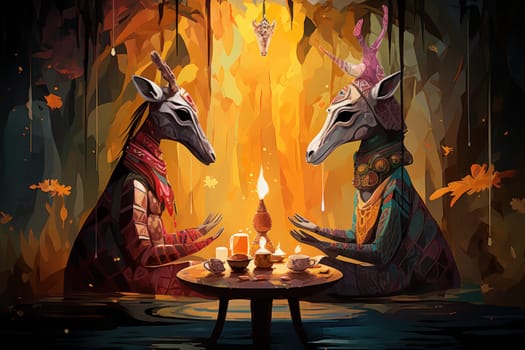 Enter a whimsical world where charming talking animals, with their enchanting voices and wisdom, offer sage advice to those in need.