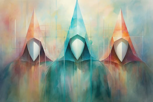 In the realm of fantasy, ethereal mist guardians watch over sacred sites, their presence veiled in a shroud of mist and mystery.