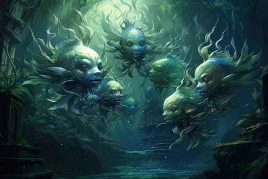 Delve into the realm of fantasy and witness the mesmerizing presence of elusive water elementals.