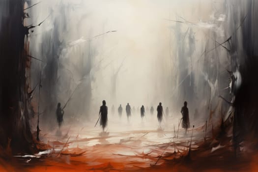 In the realm of fantasy, elusive mist walkers roam, their ethereal forms blending seamlessly with the swirling mists.