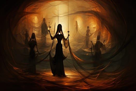 Within the realm of fantasy, enigmatic shadow weavers lurk, their mastery over darkness shaping illusions with mesmerizing precision.
