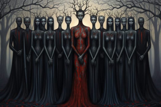 Step into a world where hauntingly beautiful vampires captivate with their ethereal allure.