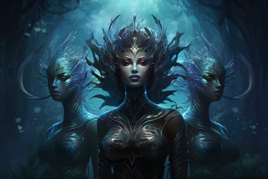 Delve into the realm of fantasy and witness the mesmerizing presence of elusive water elementals.
