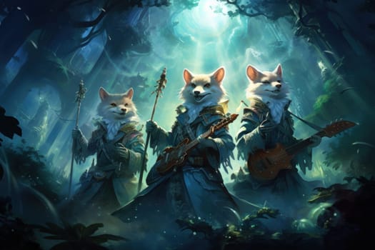 Embark on a fantastical journey where cunning shape-shifting foxes roam. With their mesmerizing magical abilities, these creatures navigate through realms, weaving illusions and enchantments.