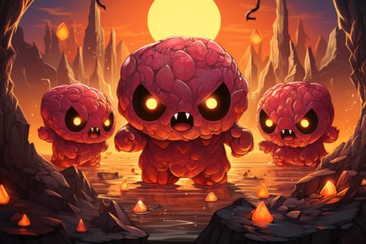 Witness the awe-inspiring power of the elemental realm with this captivating illustration by a professional visual artist.