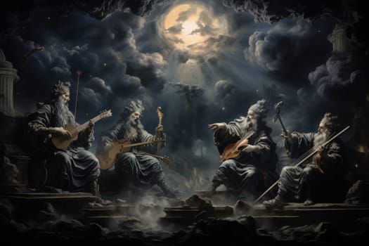In the realm of fantasy, celestial harpists are ethereal beings whose music transcends the mortal plane and reaches the celestial realms.