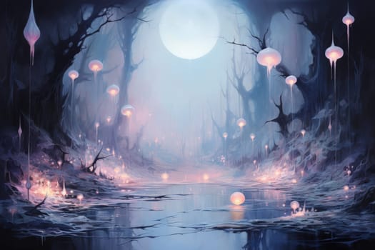 Enter the realm of fantasy and behold the enchanting presence of ethereal moonlight sprites.