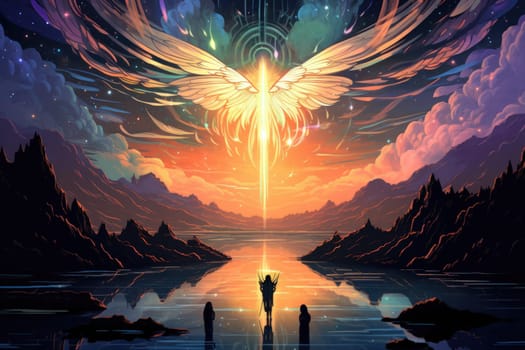 In the realm of fantasy, celestial beings captivate with their ethereal presence. These radiant creatures, adorned with wings of pure light, embody grace and purity.