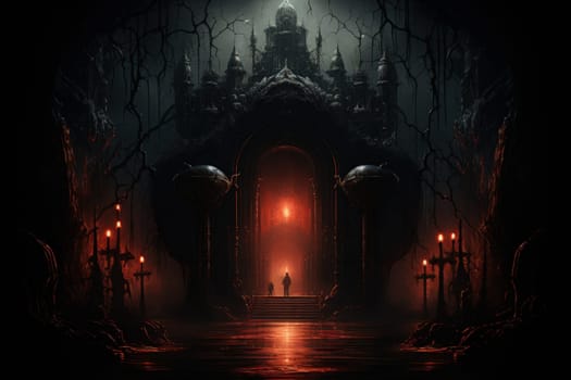 Hidden amidst the ethereal landscapes of fantasy, enigmatic shadow gates stand as enigmatic thresholds to realms concealed in obscurity.