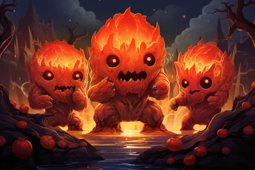 Witness the awe-inspiring power of the elemental realm with this captivating illustration by a professional visual artist.