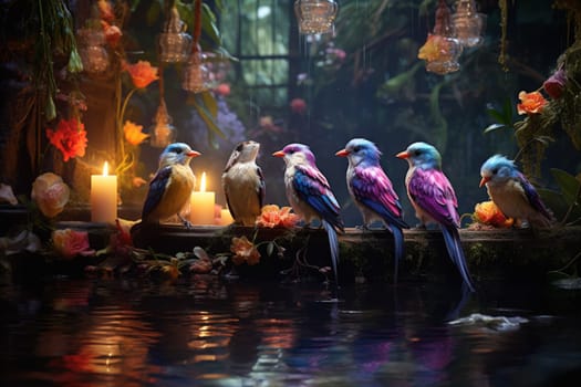 Immerse yourself in the enchanting realm of fantasy with this captivating illustration by a professional visual artist.