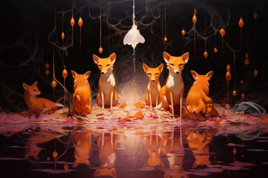 Embark on a fantastical journey where cunning shape-shifting foxes roam. With their mesmerizing magical abilities, these creatures navigate through realms, weaving illusions and enchantments.