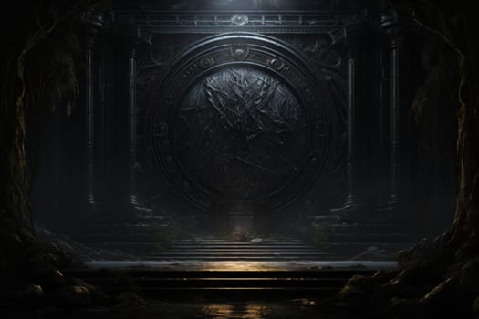 Hidden amidst the ethereal landscapes of fantasy, enigmatic shadow gates stand as enigmatic thresholds to realms concealed in obscurity.