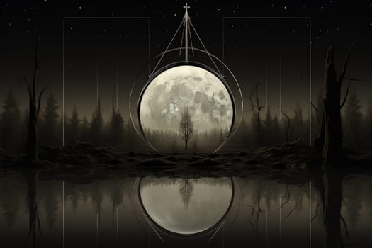 In the realm of fantasy, cursed mirror spirits are bound, their ethereal existence trapped within reflective surfaces.