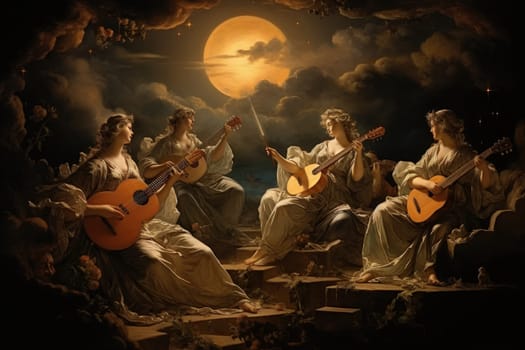 In the realm of fantasy, celestial harpists are ethereal beings whose music transcends the mortal plane and reaches the celestial realms.