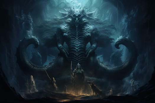 Immerse yourself in the depths of the fantastical with this captivating illustration by a professional visual artist.