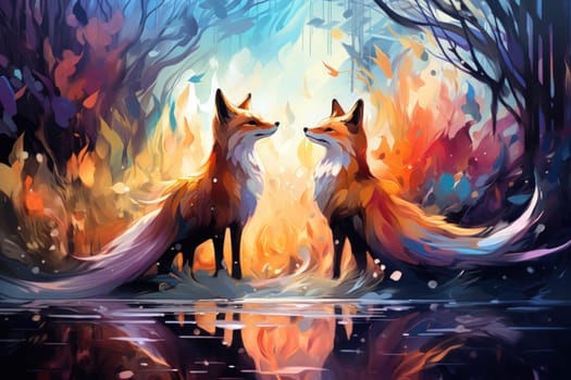 Embark on a fantastical journey where cunning shape-shifting foxes roam. With their mesmerizing magical abilities, these creatures navigate through realms, weaving illusions and enchantments.